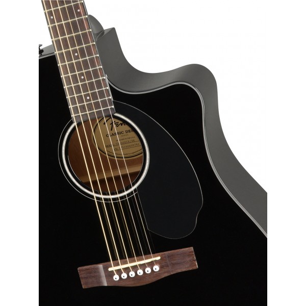 Guitarra Electroacustica Fender CD60SCE Negra - Image 4
