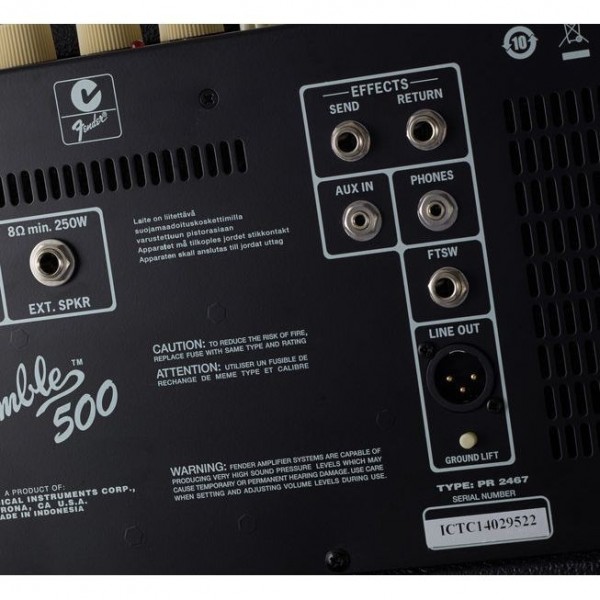 Amplificador Bajo Electrico Rumble 500 Fender 2370600000 - Image 4