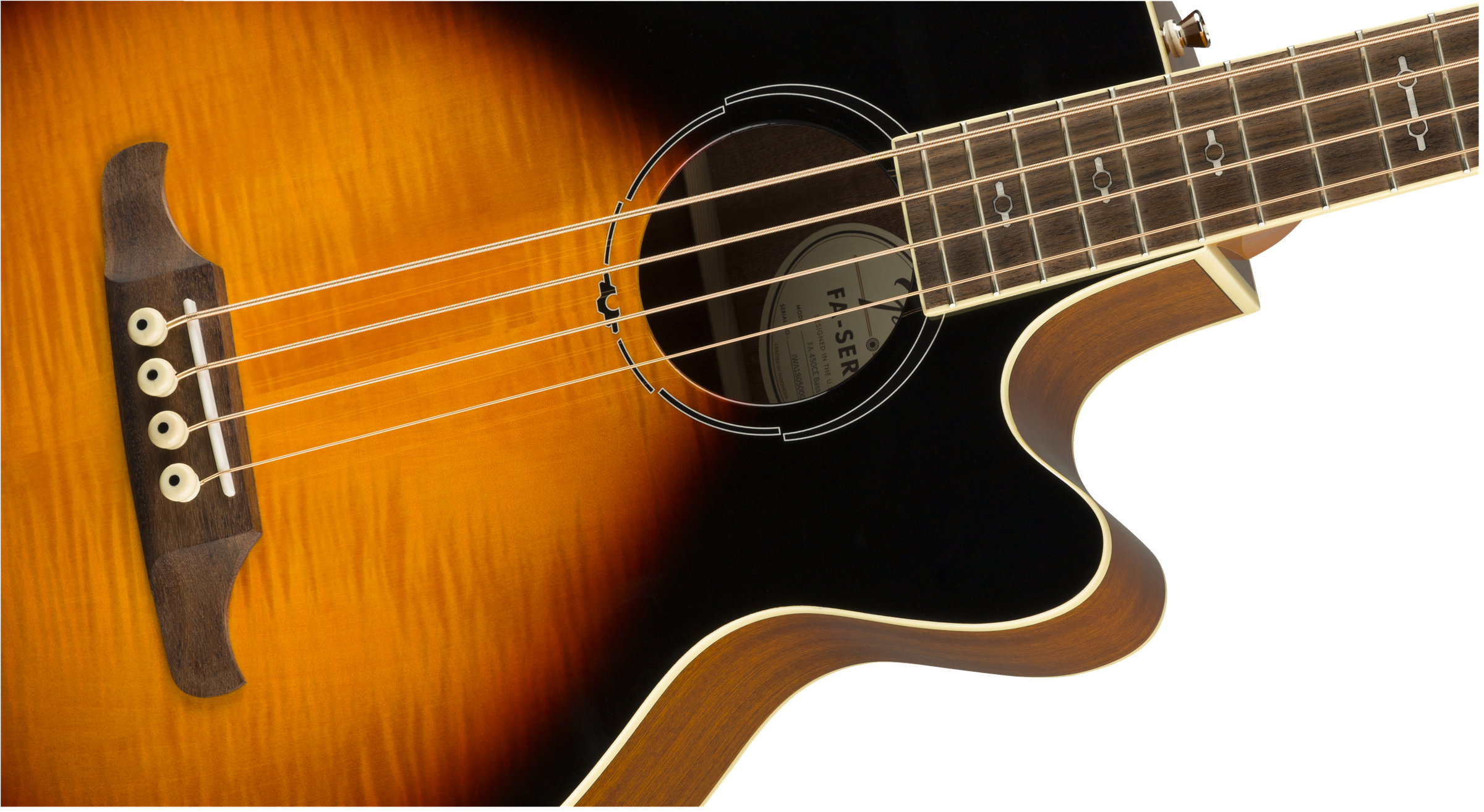 Bajo Electroacústico Sunburst Fender FA450CE - Image 4