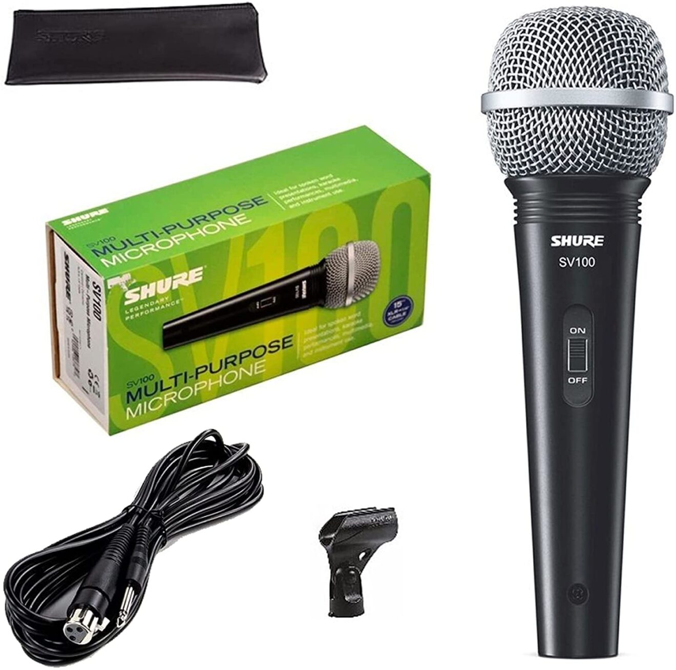 Sv100 Loading Microfono Vocal Con Cable Shure SV100 - Mariko Music Center