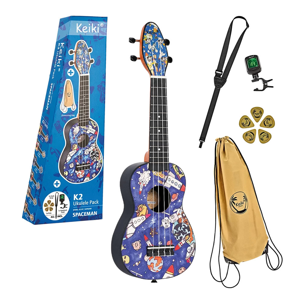 Ukulele Soprano Paquete Keiki K2UK
