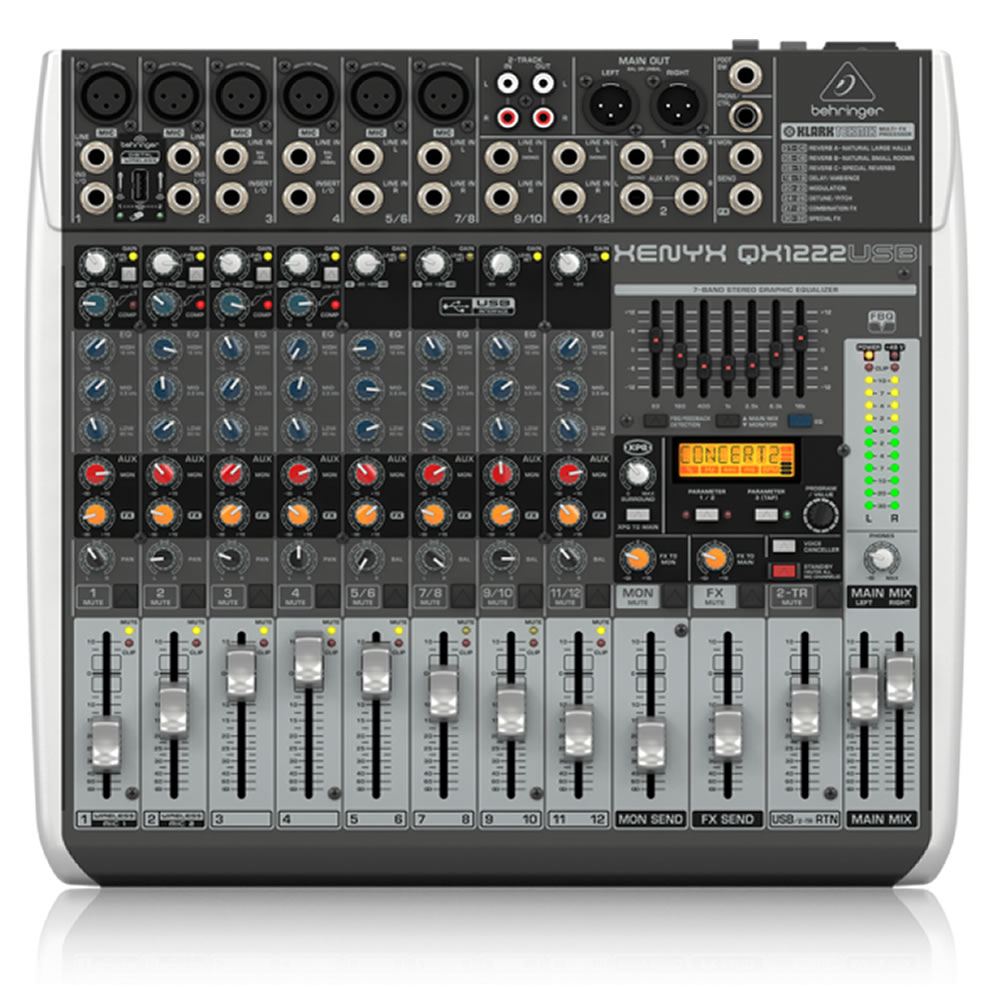 Mezcladora Behringer Análoga QX1222USB