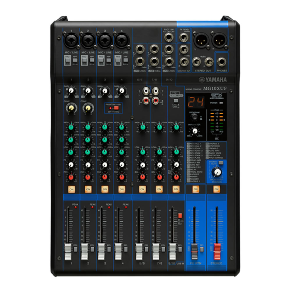 Mezcladora Analoga 10CH FX Usb Yamaha MG10XUF - Image 2