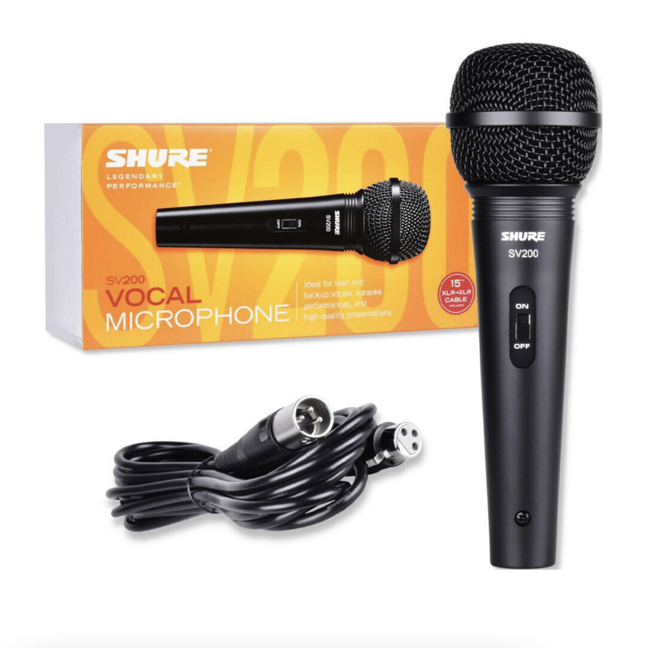 Micrófono Vocal Con Cable XLR Shure SV200 - Image 3