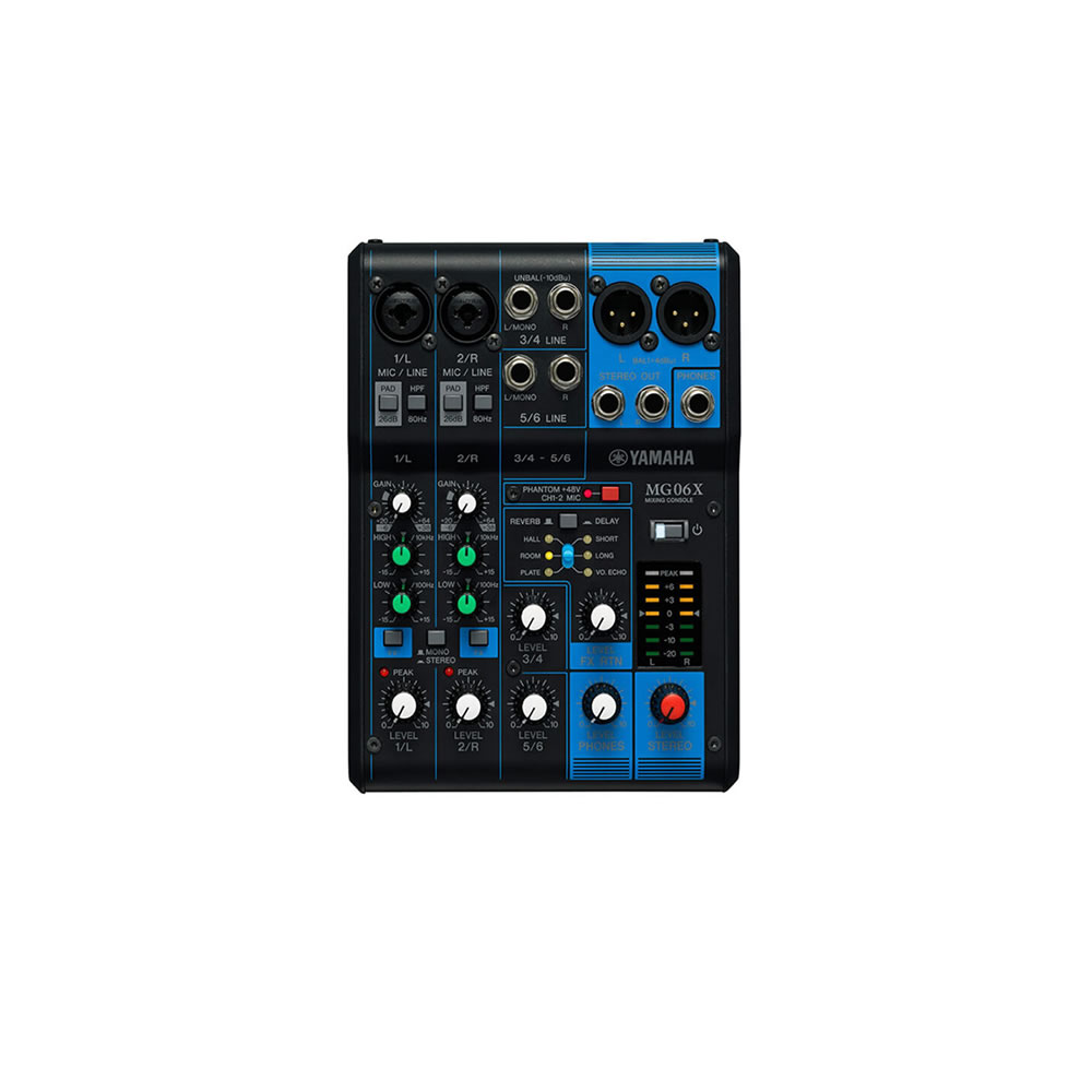 Mezcladora Análoga 6CH FX Yamaha MG06X