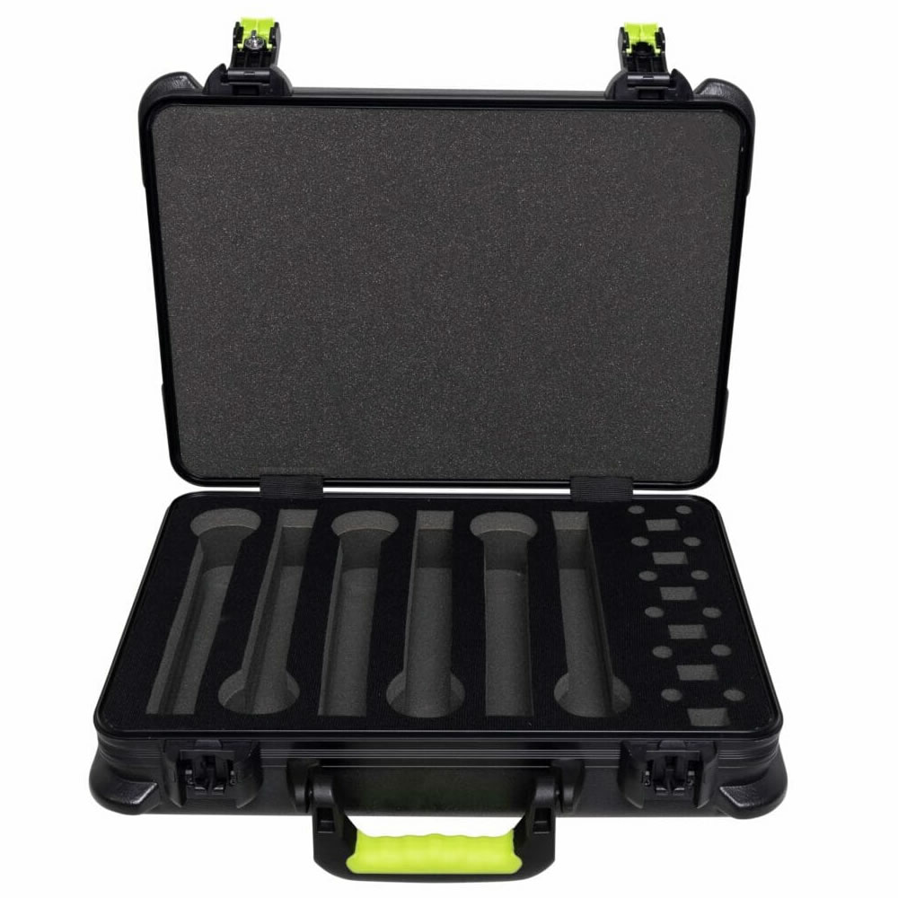 Estuche Moldeado para 6 Microfonos Inalambricos Shure SH-MICCASEW06