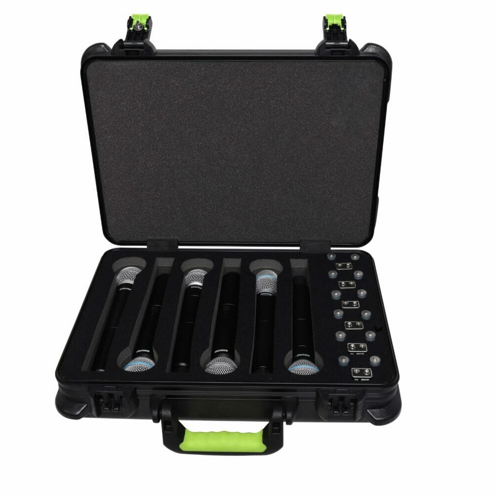 Estuche Moldeado para 6 Microfonos Inalambricos Shure SH-MICCASEW06 - Image 3