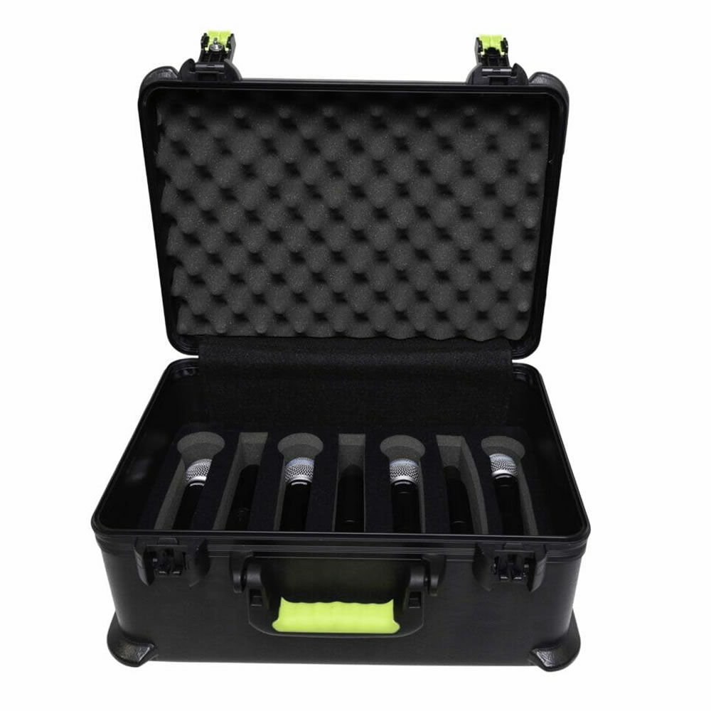 Estuche Moldeado para 7 Micrófonos Inalambricos Shure SH-MICCASEW07