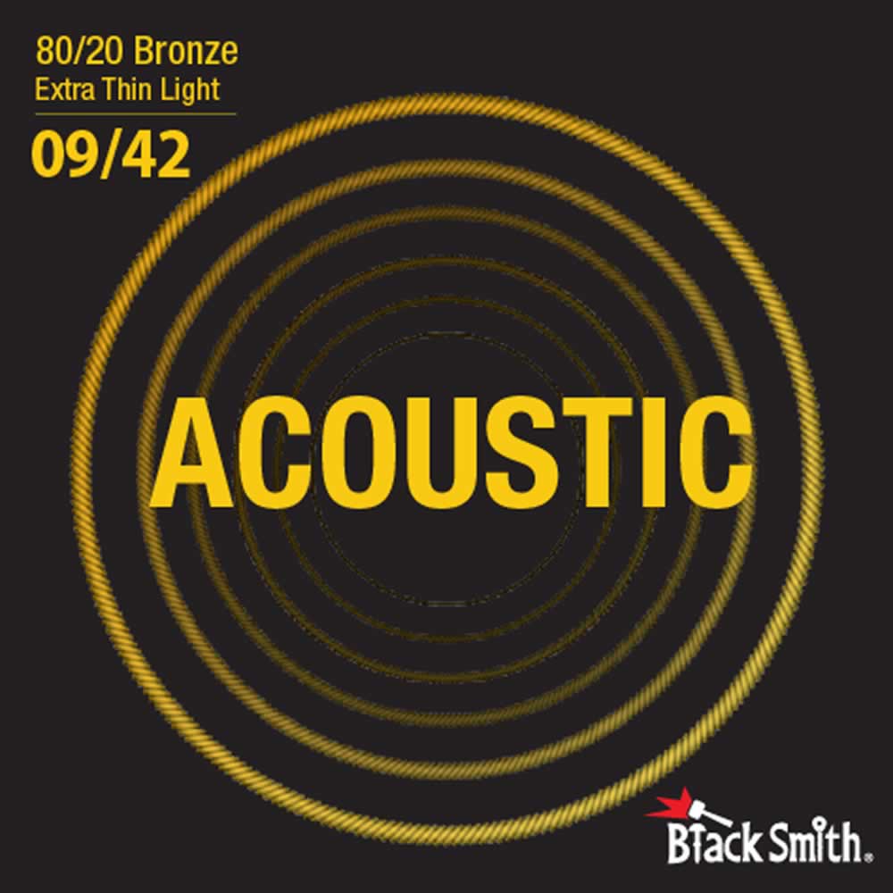 Encordado Guitarra Electroacústica Black Smith BR-0942