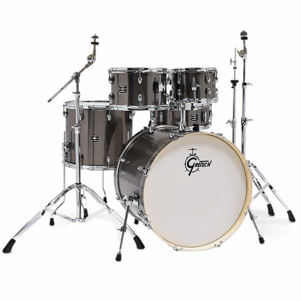 Batería Acústica con Platillos Gretsch ENERGY 20 Gris