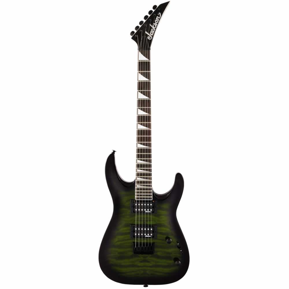 Guitarra Eléctrica Dinky Jackson JS32Q Transparent Green Burst 2918809587