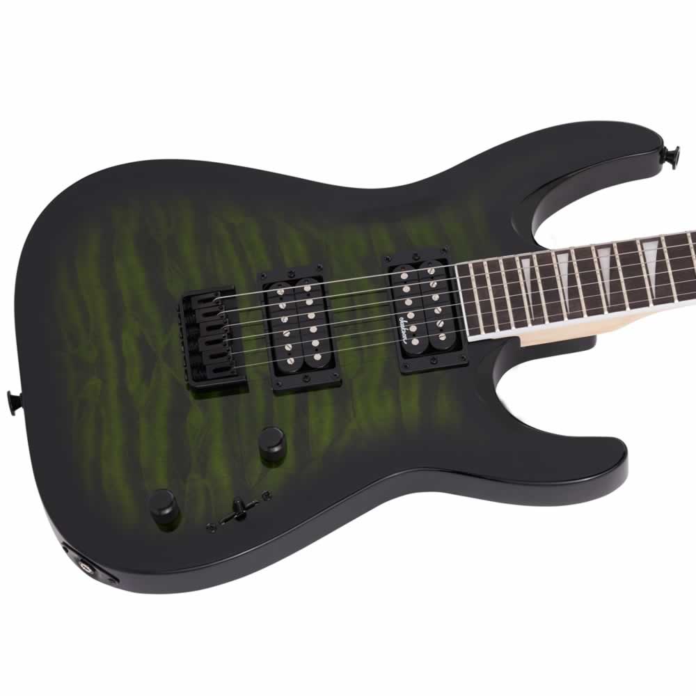 Guitarra Eléctrica Dinky Jackson JS32Q Transparent Green Burst 2918809587 - Image 3