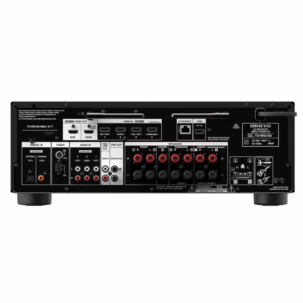 Receptor AV 8K de 7.2 Canales Onkyo TX-NR5100 - Image 3