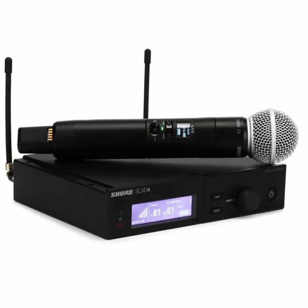 Sistema Inalambrico con Microfono Vocal SM58 SLXD24/SM58