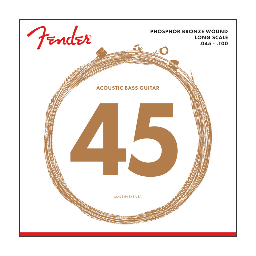 Encordado Bajo Acústico Fender Phosphor Bronze Long Scale 45-100 0738060400