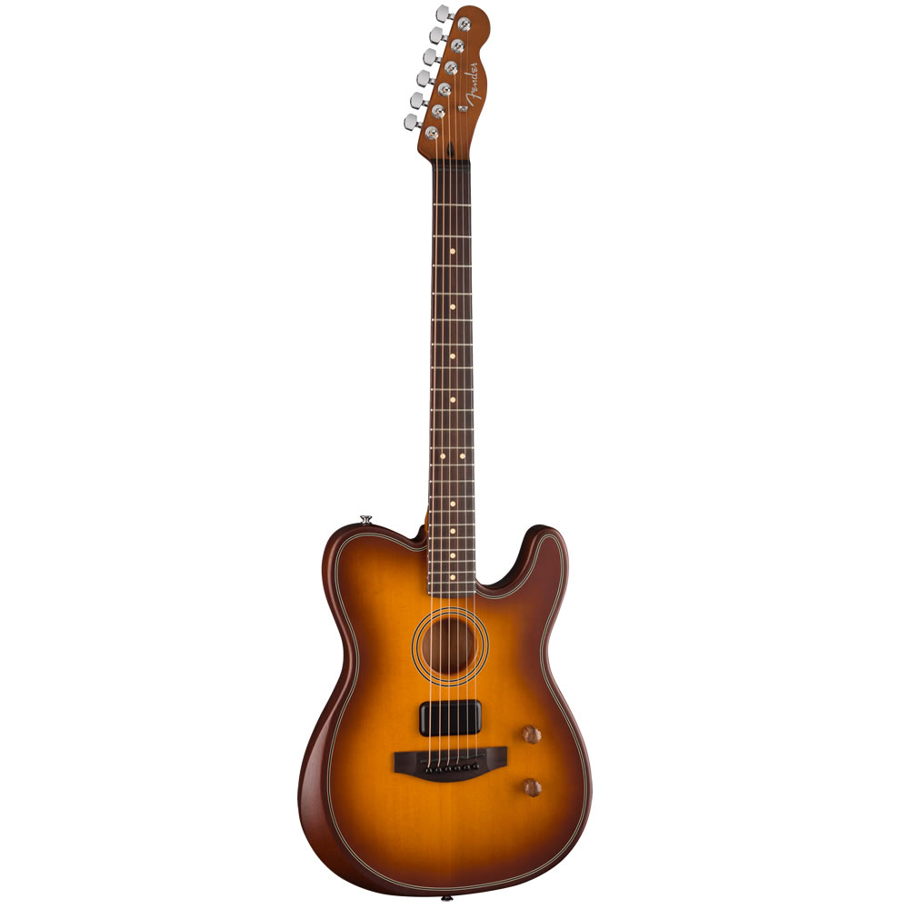 Guitarra Electroacústica Acoustasonic Standard Telecaster Honey Burst 0973113542 - Image 3