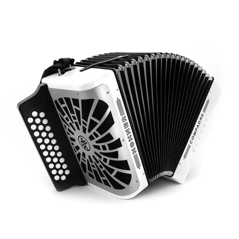 Acordeón de Botones Hohner Compadre FA Blanca - Image 2