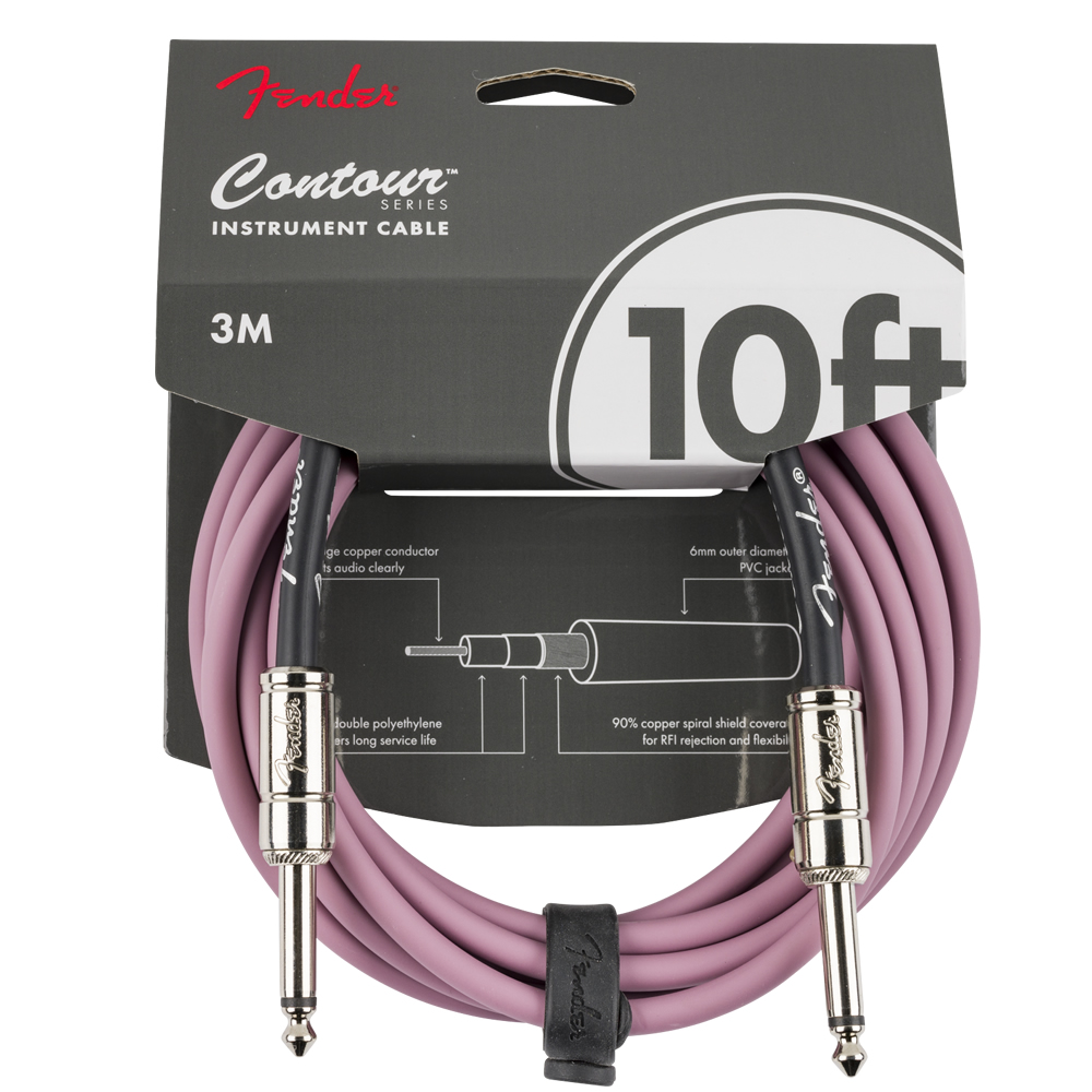 Cable Instrumento 3 Metros Serie Contour Burgundy Fender 0990571166