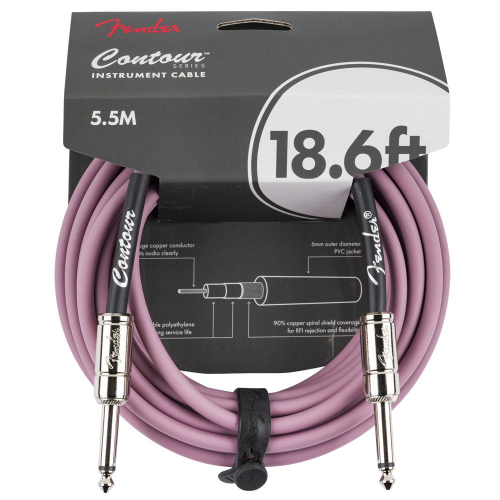 Cable Instrumento 5.5 Metros Serie Contour Burgundy Fender 0990571866