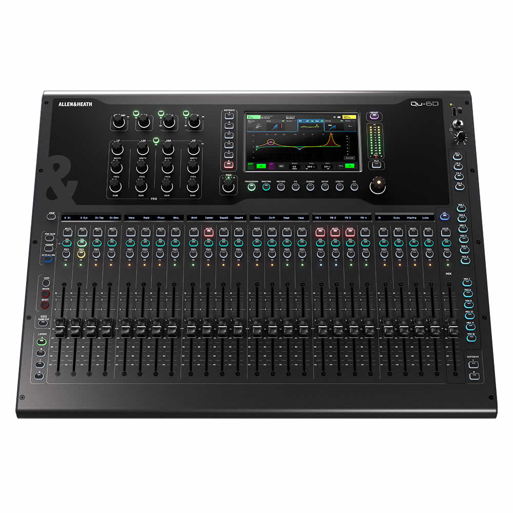 Mezcladora Digital con Dante con 24 Preamps Allen & Heath QU-6D
