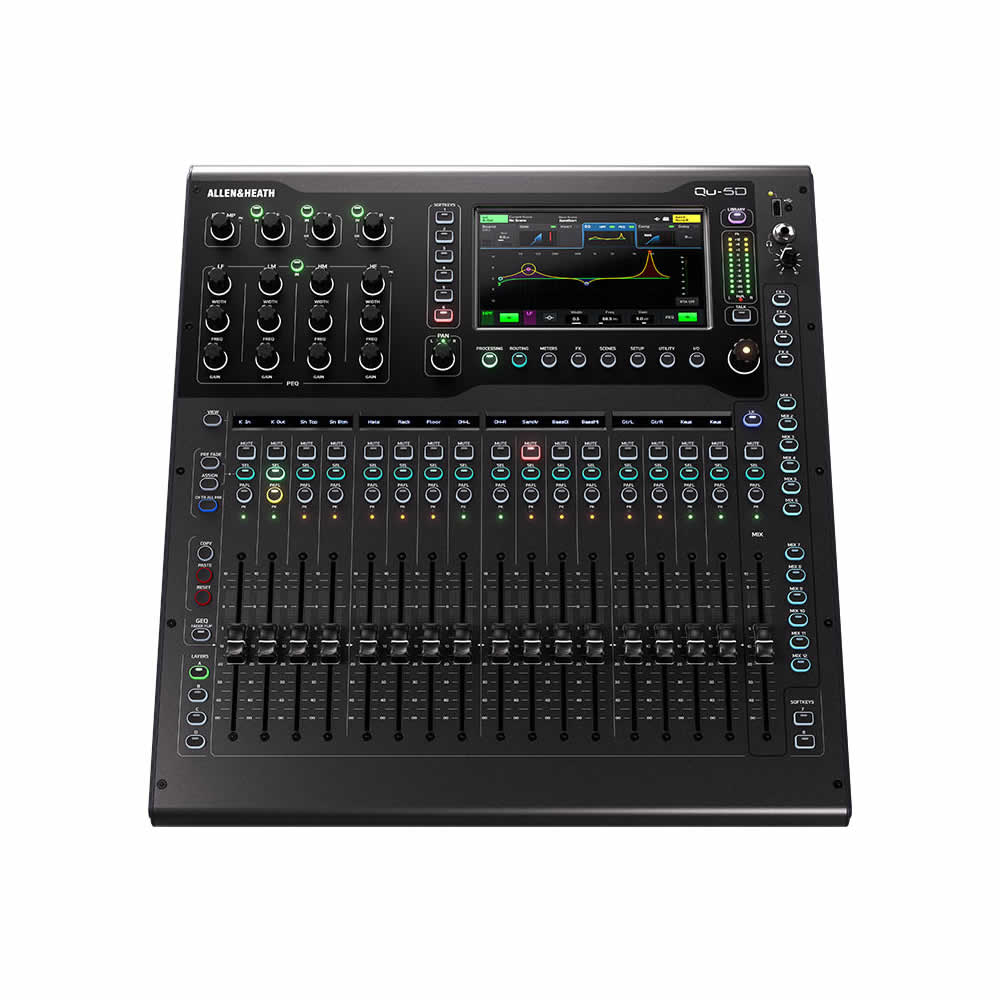 Mezcladora Digital de 38 Canales con 16 Preamps QU-5 Allen & Heath