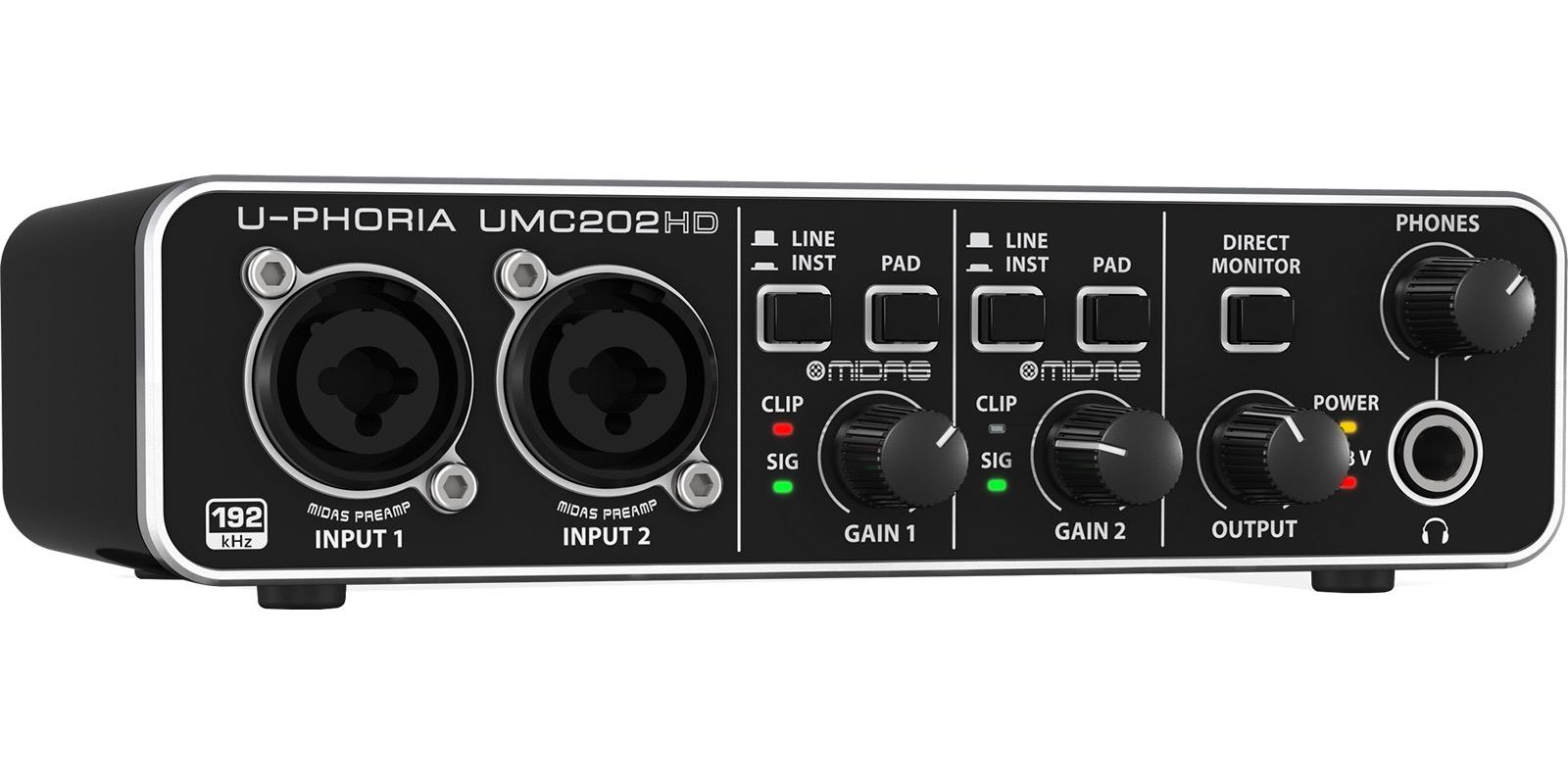 INTERFAZ BEHRINGER MOD. UMC-202HD