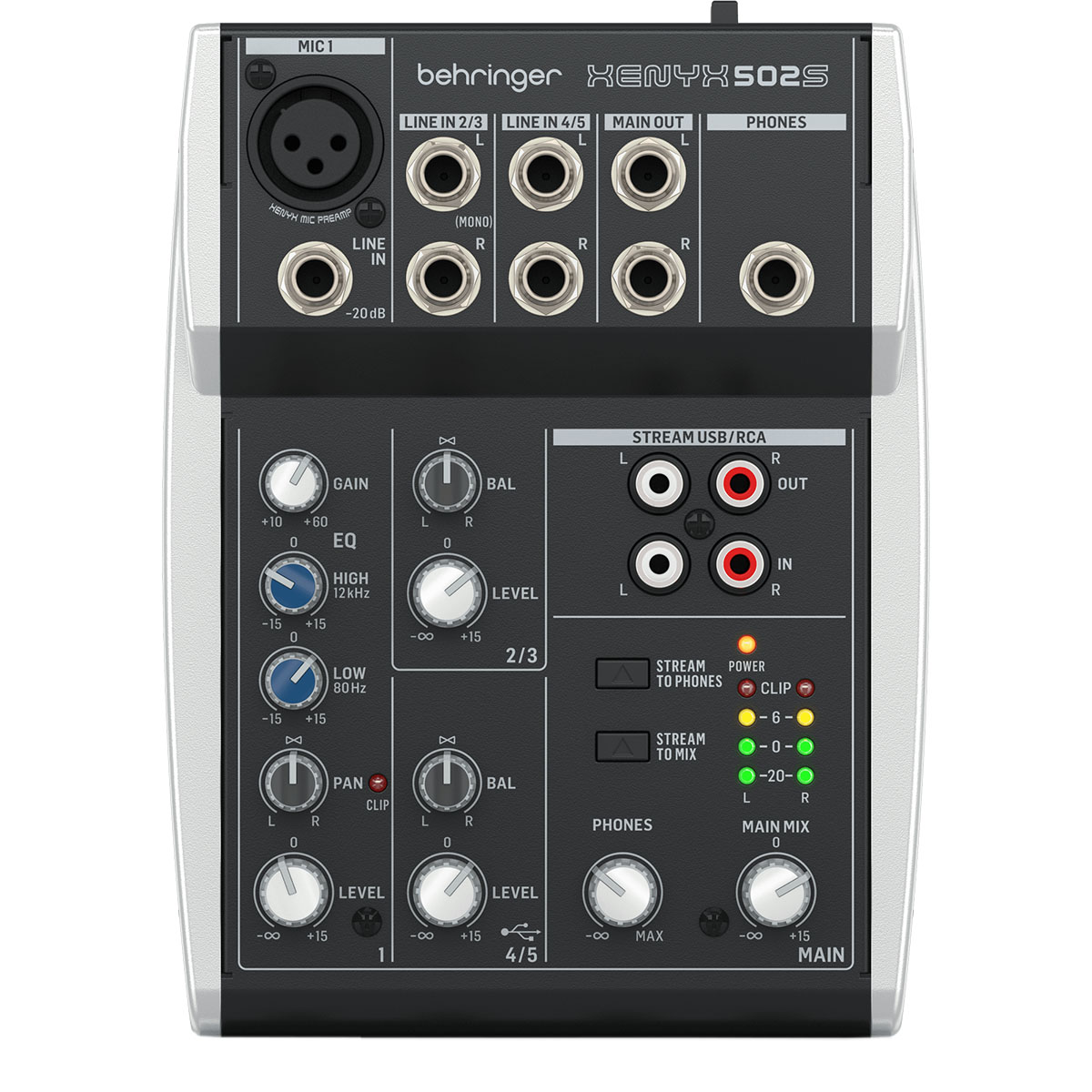 MEZCLADORA BEHRINGER MOD. XENYX 502S