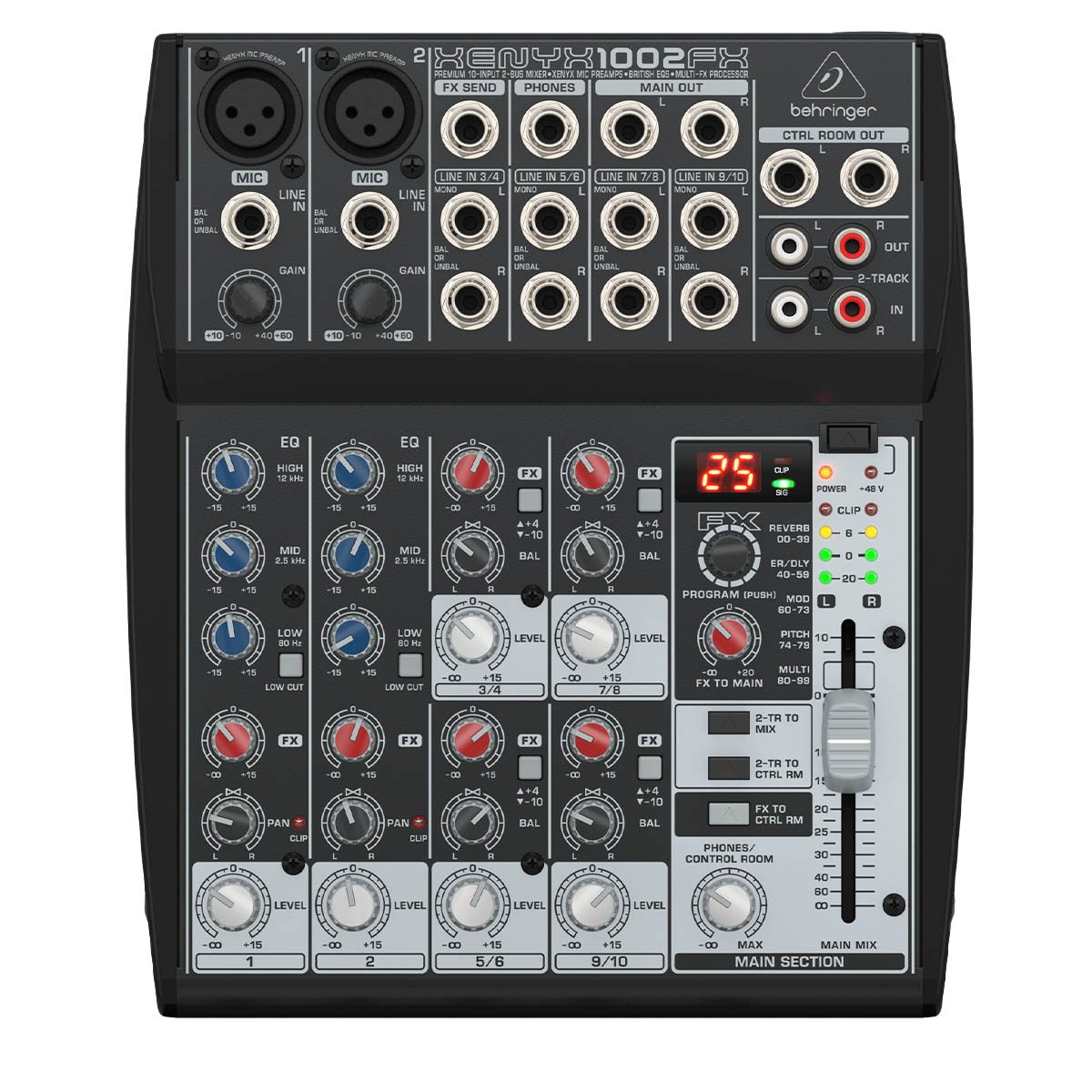 MEZCLADORA BEHRINGER MOD. XENYX 1002SFX