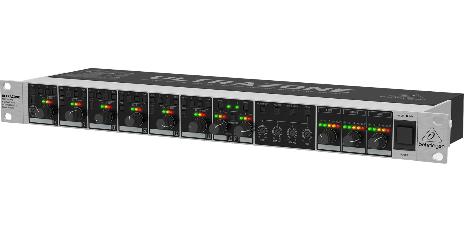MEZCLADORA BEHRINGER MOD. ZMX8210 V2
