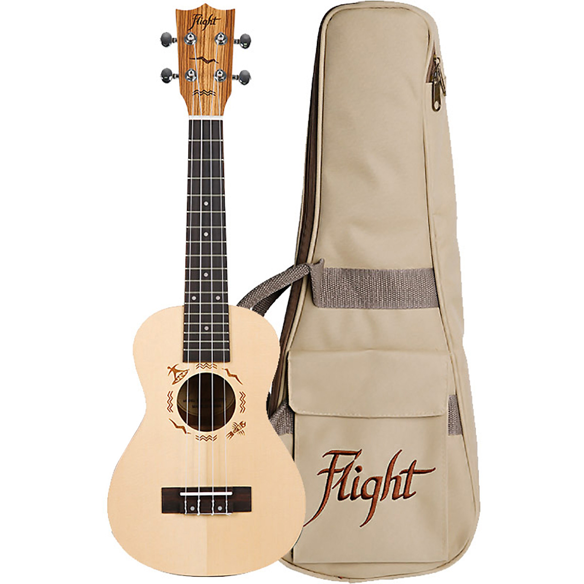 UKELELE FLIGHT CONCIERTO DUC525 SP/ZEB
