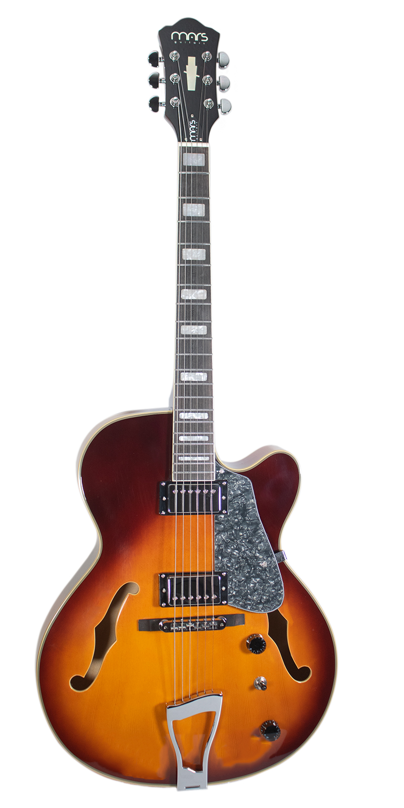 GUITARRA MARS ELECTRICA MOD. ARCHTOP — CHERRY SUNBURST