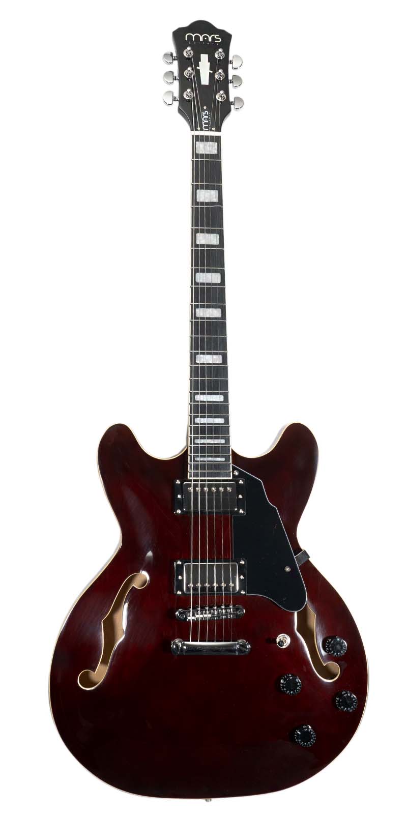 GUITARRA MARS ELECTRICA MOD. HOLLOWBODY 335 STUDIO — BLACK