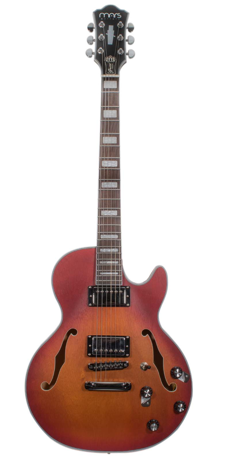 GUITARRA MARS ELECTRICA MOD. LP JAZZ — ROJO