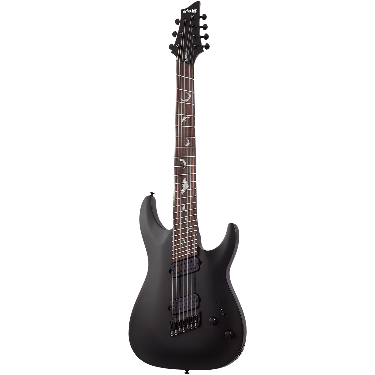 GUITARRA SCHECTER ELECT. DAMIEN-7 MS — NEGRO SATINADO