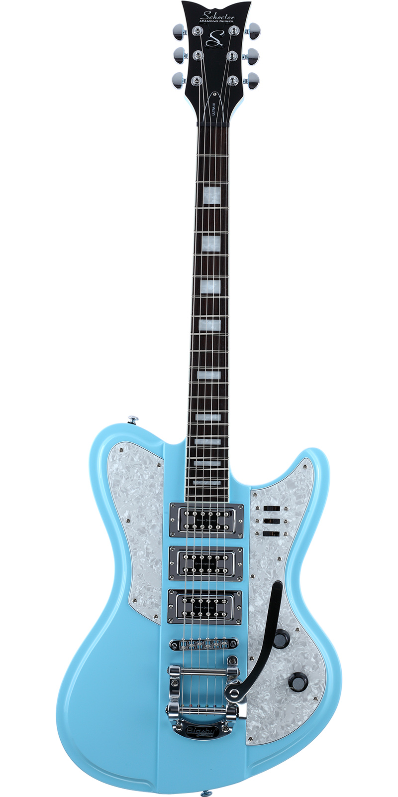 GUITARRA SCHECTER ELECTRICA ULTRA III — AZUL ANTIGUO