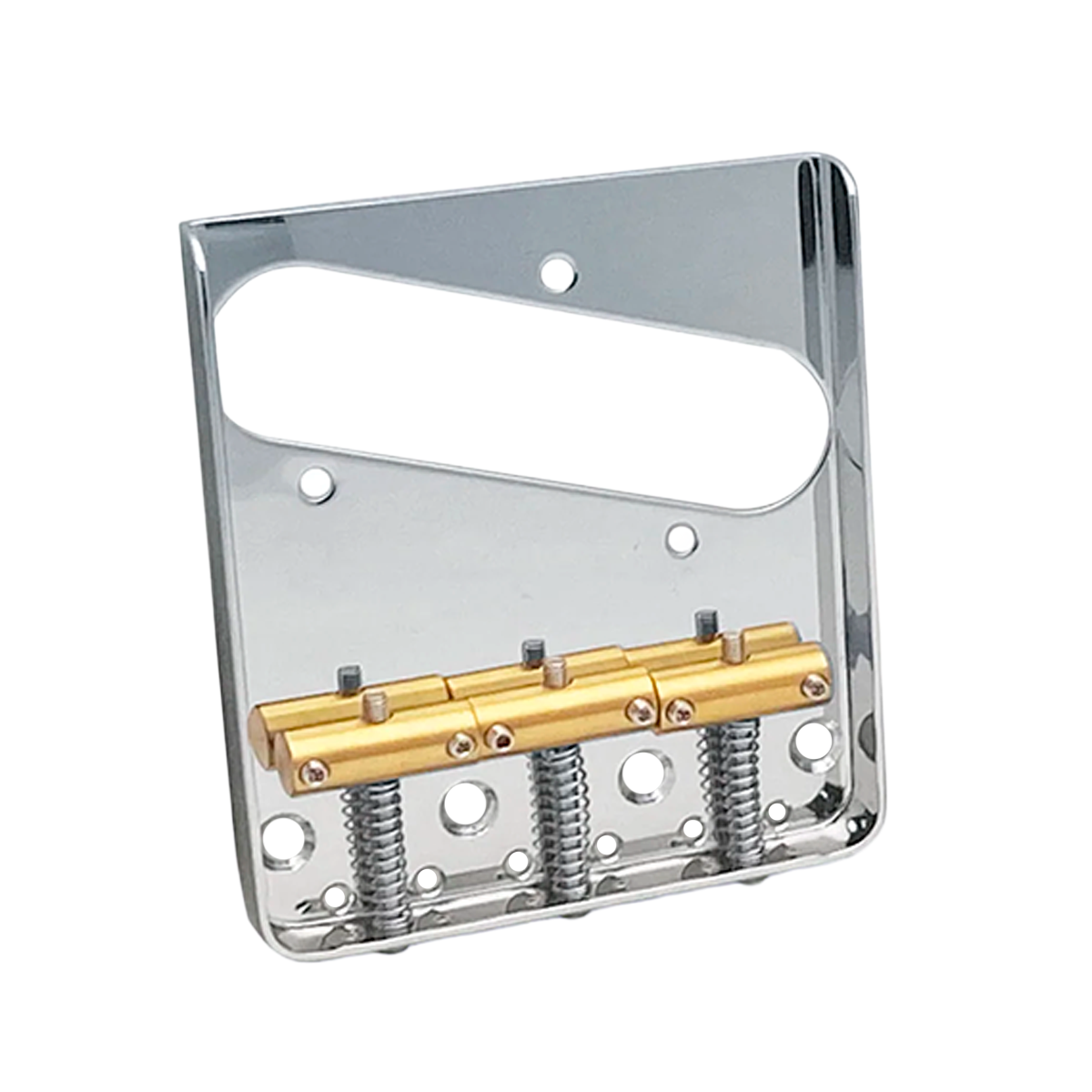 PLACA AXLABS PUENTE VINTAGE P/TELE DE 3 SILLETAS — CHROME