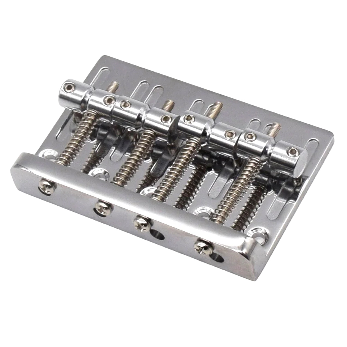 PUENTE AXLABS VINTAGE-STYLE BASS BRIDGE 5 SCREW 4 CUERDAS — CHROME
