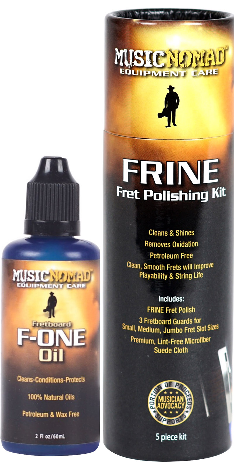 KIT TOTAL FRETBOARD CARE 2 PZ MUSIC NOMAD MN144