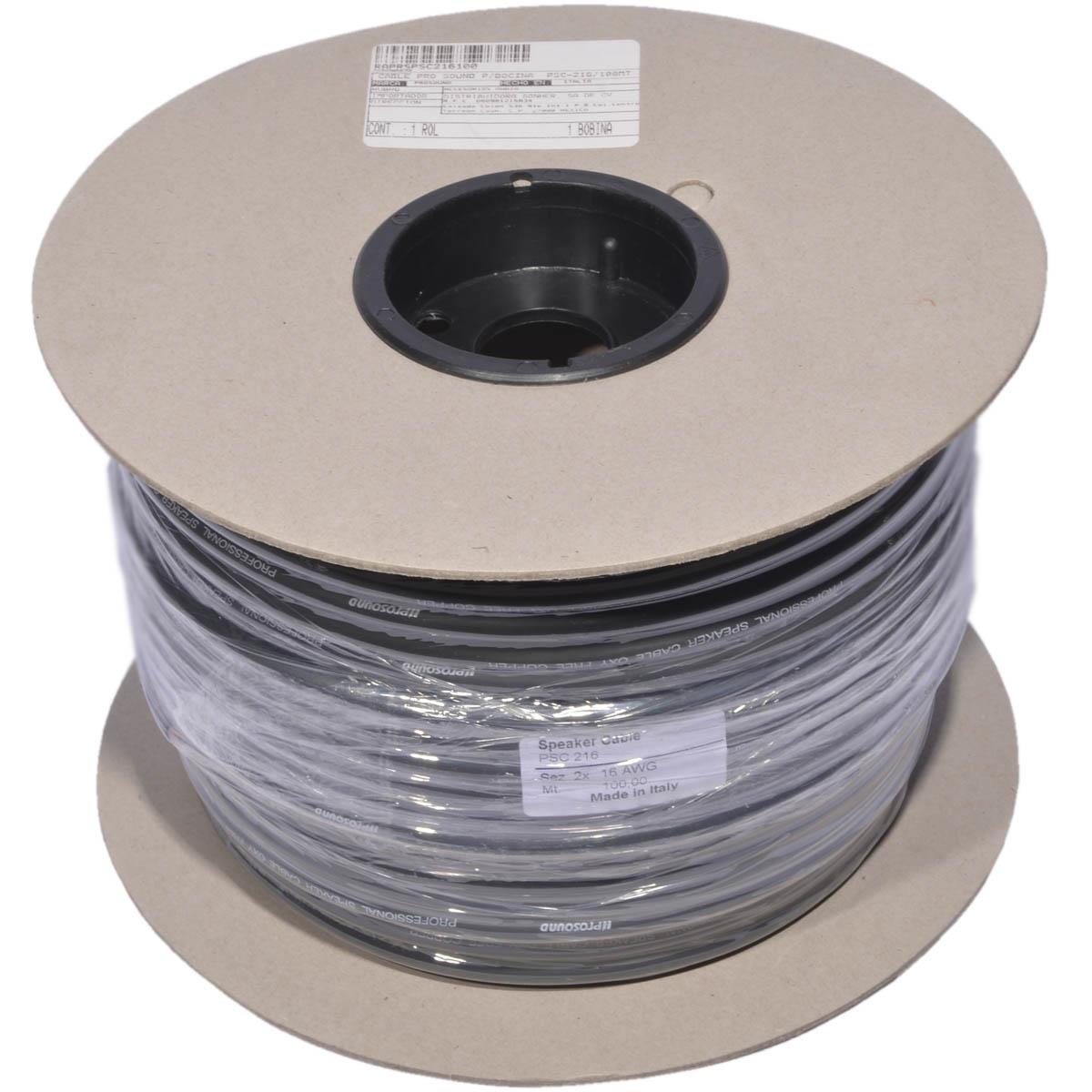 CABLE PRO SOUND P/BOCINA PSC-216/100MT