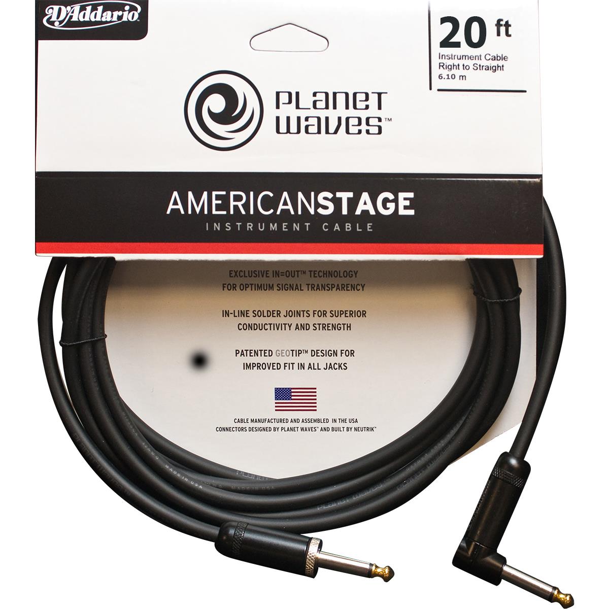 CABLE PLANET WAVE P/INST. PW-AMSGRA-20
