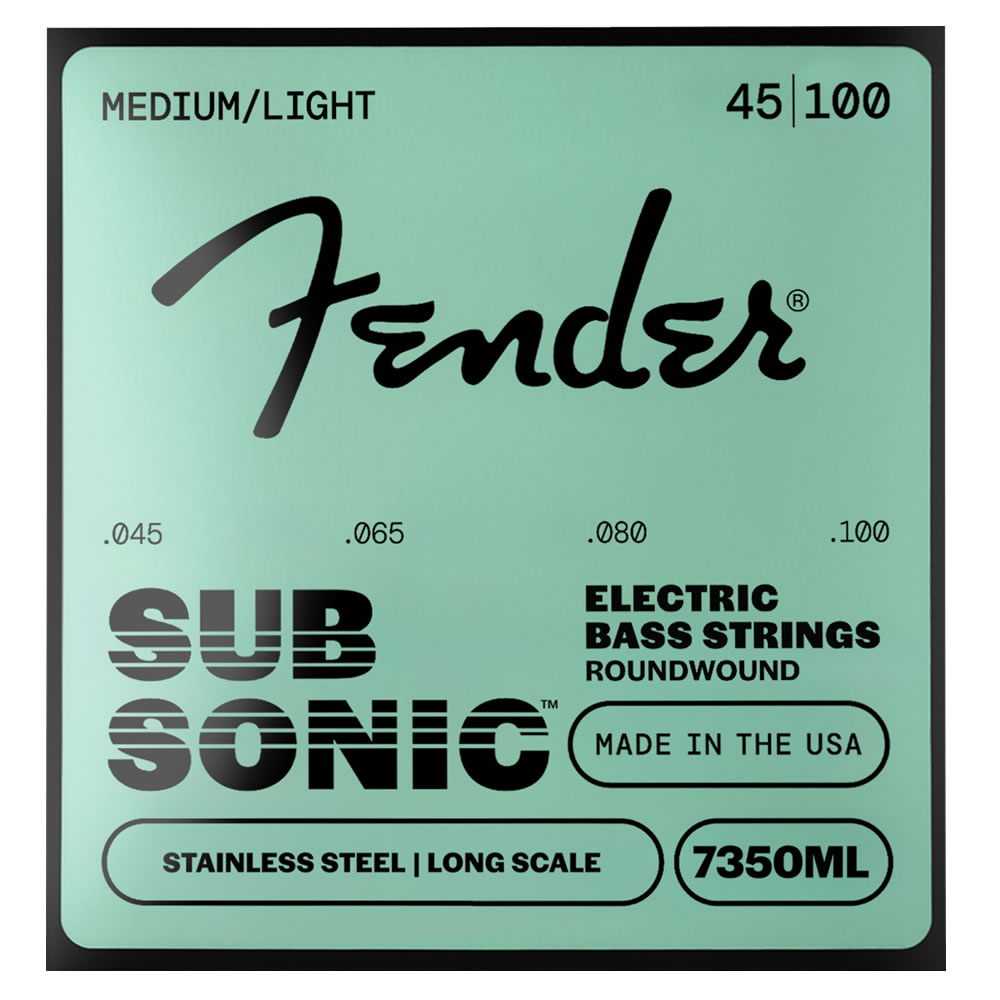 Encordado Bajo Eléctrico Sub Sonic Fender Acero Inoxidable 7530M
