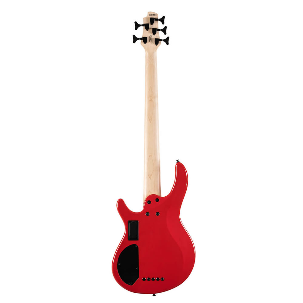 Bajo Eléctrico Activo Rojo 5 Cuerdas Cort Artisan C5 Deluxe CRD - Imagen 2