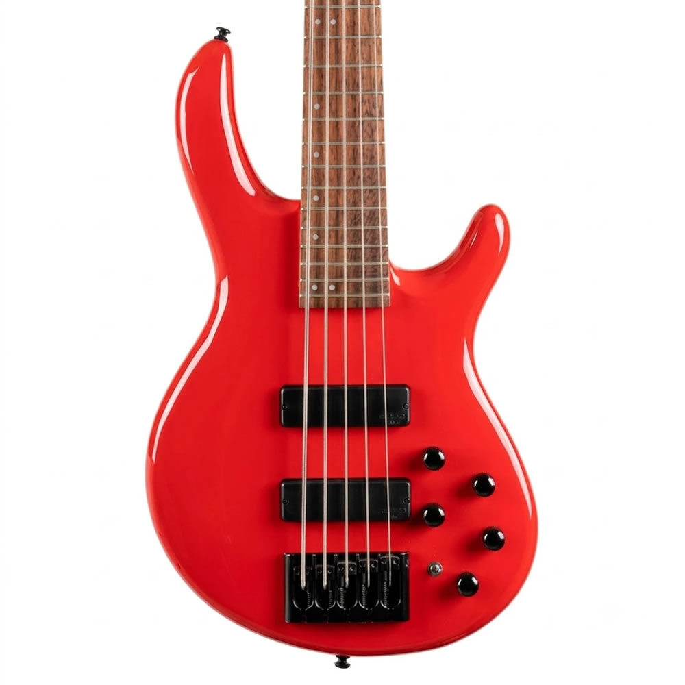 Bajo Eléctrico Activo Rojo 5 Cuerdas Cort Artisan C5 Deluxe CRD - Imagen 3